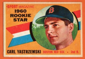 Yaz - Rookie Baseball Card Topps Baseball Rookie Card Carl Yastrzemski Boston Red Sox